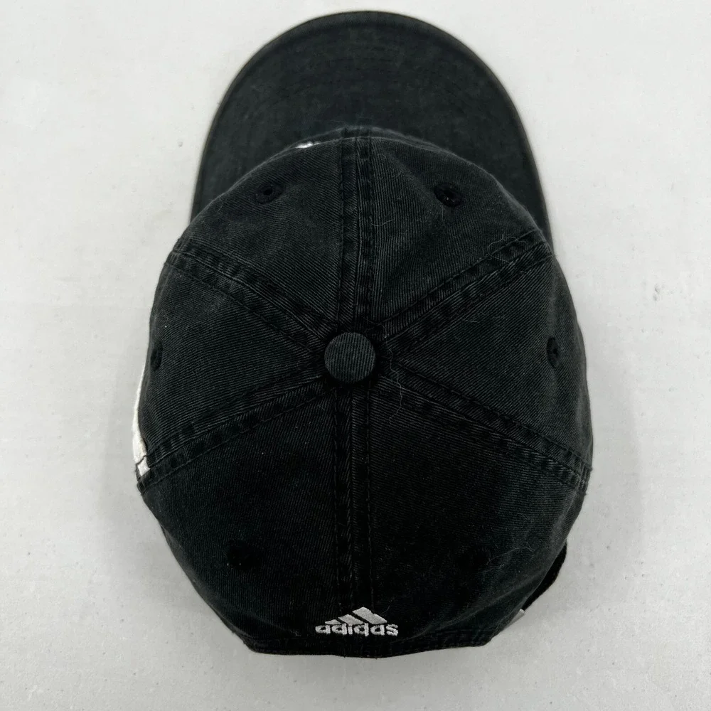 Adidas Charlotte Motor Speedway Men's Hat Black White 3‎ Stripe Baseball Cap